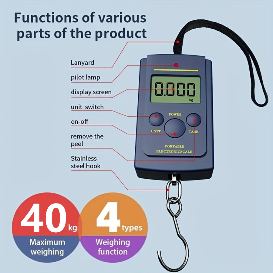 Electronic Gadgets - 40 kg Çok Fonksiyonlu Mini Elektronik