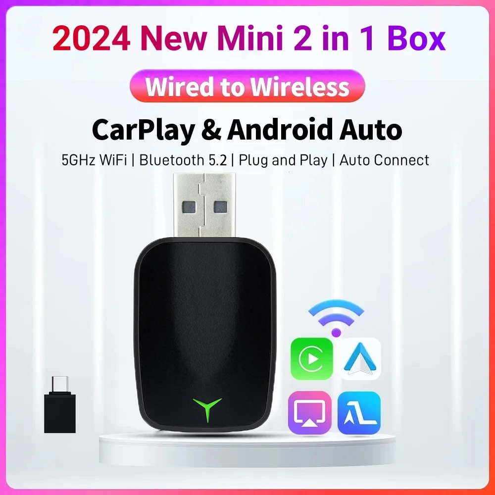 Electronic Gadgets - Yeni Kablolu Kablosuz Carplay Android 2